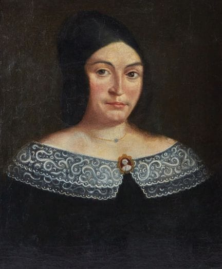 19TH-CENTURY SCHOOL
"Portrait of a Lady"
Oil on ca