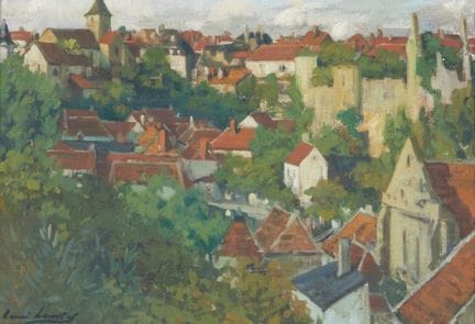 Henri HOURTAL (1877-1944)
"Le village"
Huile sur t