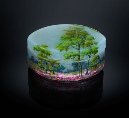 DAUM NANCY
Caja con decoración paisajística
Firmad