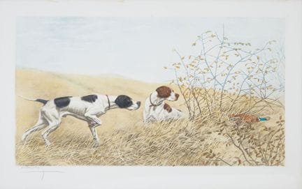 Léon DANCHIN (1887–1938)
"Pheasant Hunt"
Color eng