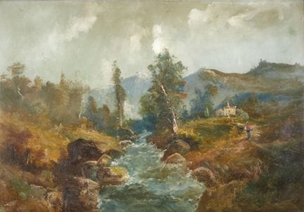 GODCHAUX
"Torrent in the Pyrenees"
Oil on canvas
R