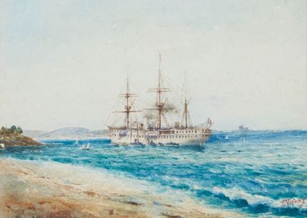 Trophime VÉRANY (1818–1903)
"Three-Masted Steamshi