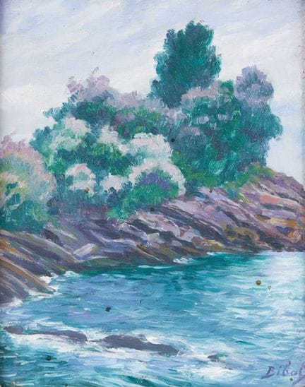 François Ignace BIBAL (1878-1944)
"Paesaggio in ri