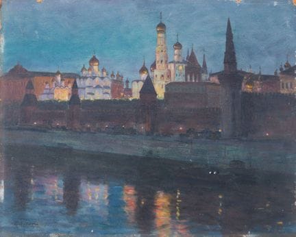 Pedro RIBERA (1867-1949)
"Moscou"
Huile sur carton
