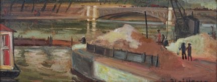 Rodolphe CAILLAUX (1904-1989)
"Pêcheurs près du po