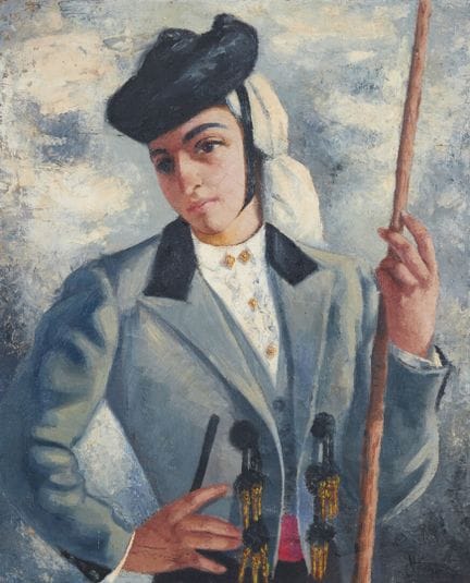 VICENTE (XXe)
"Le picador"
Huile sur toile
Signée 