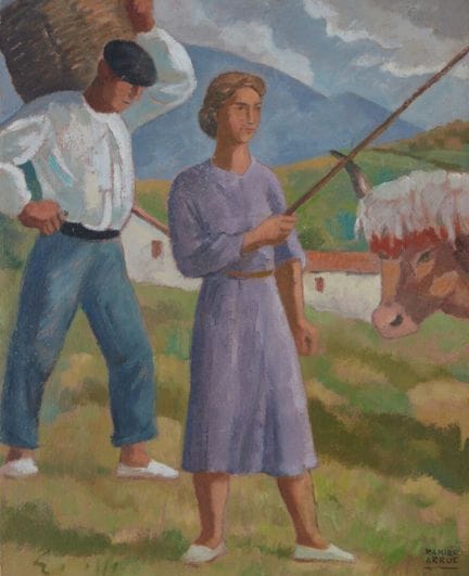 Ramiro ARRUE (1892-1971)
"Coppia di contadini"
Oli