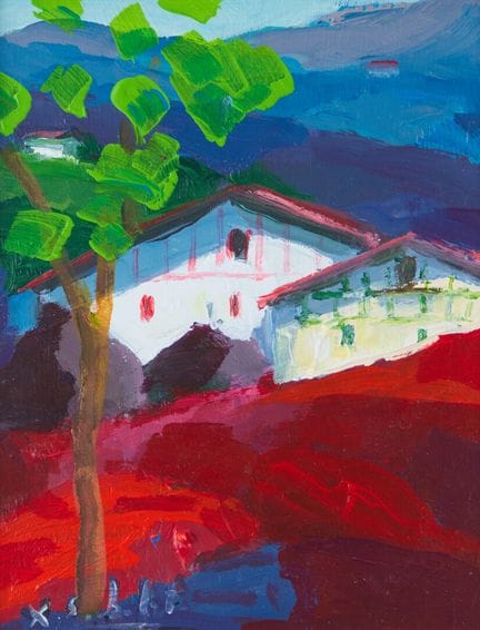 Xabier SOUBELET (né 1953)
"Fermes - Etxeak"
Huile 
