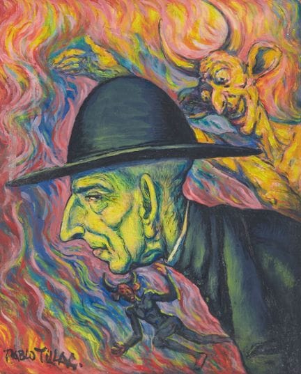 Pablo TILLAC (1880-1969)
"I demoni"
Olio su tavola