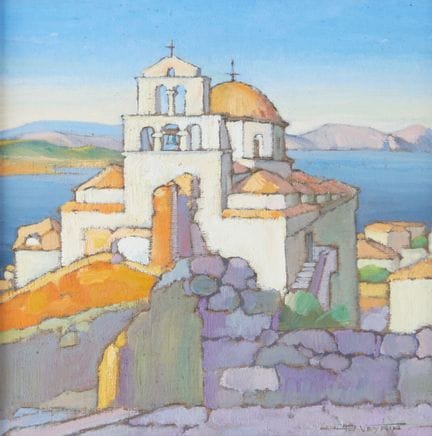 Philippe VEYRIN (1900-1962)
"Église au bord de mer