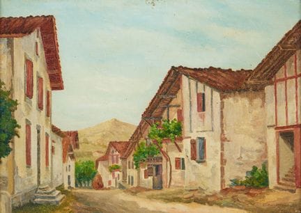 Yves BABONNAUD (XXe)
"Quartier Ihalar"
Huile sur t