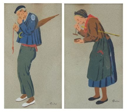 Louis FLOUTIER (1882-1936)
"Aitatxi e Amatxi"
Copp
