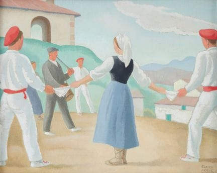 Ramiro ARRUE (1892-1972)
"Larrain dantza"
Huile su