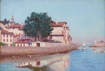 Léon FAURET (1863-1955)
"Ciboure"
Olio su tela
Fir