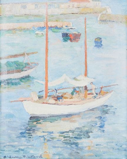 Louise d'AUSSY PINTAUD (1900-1990)
"La barca a vel