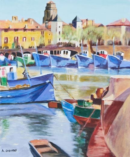 A. GABARROT (XX secolo)
"Il porto di Saint-Jean-de