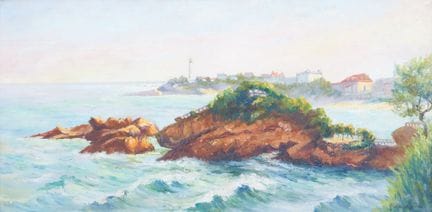Gaston MOREAU (nato nel 1885)
"Alba a Biarritz (Ro