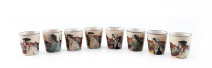 CERAMICA DI CIBOURE
8 bicchieri
Con decorazioni ra