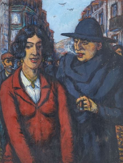 Pablo TILLAC (1880-1969)
"La conversazione"
Olio s