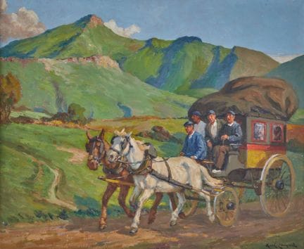 René Maxime CHOQUET (1872-1958)
"La diligence"
Hui