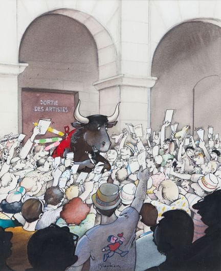 Roger BLACHON (1941-2008)
«Toro triomphant aux arè