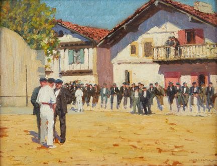 Georges MASSON (1875-1948)
"Avant la partie de pel