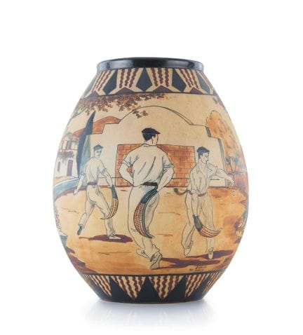POTERIE DE CIBOURE
Vase
À décor de scènes animées 