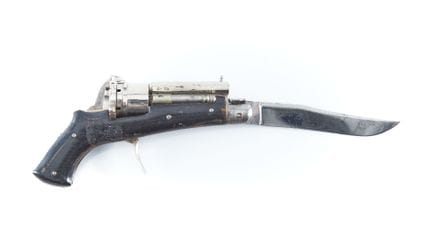 Revolver con coltello a scatto «SB», a sei colpi, 