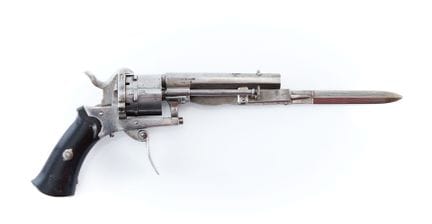 Revolver a punteruolo, a sei colpi, calibro 7 mm, 