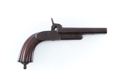 Pistola da caccia con canna a cassetta, a perno, a