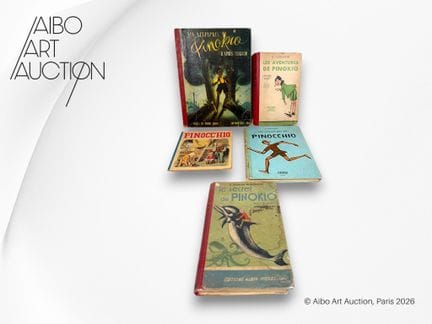 Conjunto de 5 libros antiguos:
- Las aventuras de 