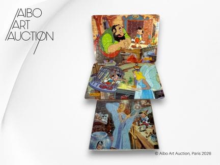 Set di 3 puzzle:
- Grafalco. Puzzle in cartone con