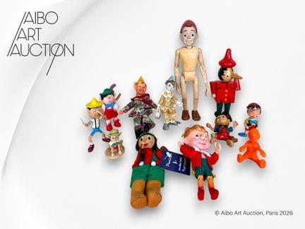 Set di 12 giocattoli:
- Pinocchio, figurina snodab