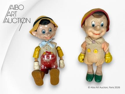 Set di 2 giocattoli:
- Bambola articolata raffigur