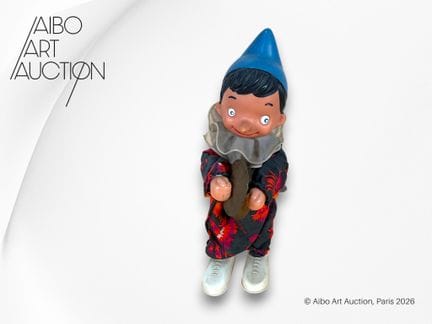 Giocattolo meccanico raffigurante Pinocchio o Bura