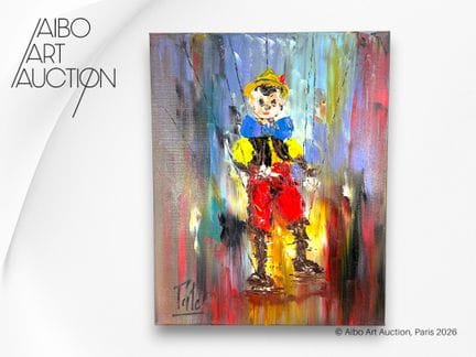 Laurent Paté (geb. 1970), Pinocchio, 2015. Gemälde