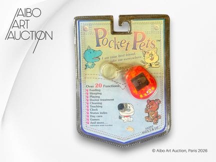 Juego electrónico tipo Tamagotchi.
Juego electróni