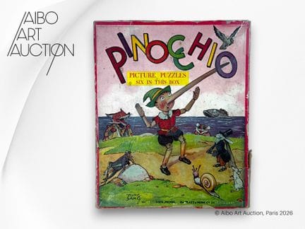 Set di sei puzzle illustrati “Pinocchio Picture Pu