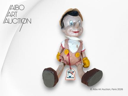 Bambola snodabile di Pinocchio della Walt Disney, 