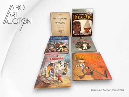 Conjunto de 6 libros:
- C. Collodi, Las aventuras 