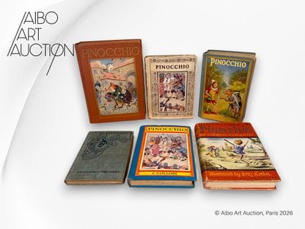 Ensemble de 6 livres anciens:
- C. Collodi, The Ad