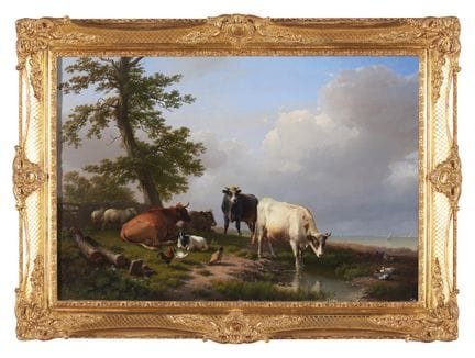 Eugène Verboeckhoven (1798/99-1881)
Paysage avec d