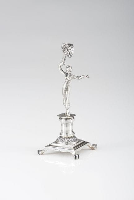 Un palillero portugués de plata
Plata, ley .835
Es