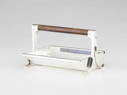 Cesta portuguesa de plata de estilo Art Déco
Plata
