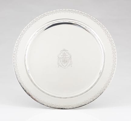 Una bandeja de plata portuguesa
Plata, ley .916
De