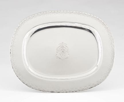 Una bandeja de plata portuguesa
Plata, ley .916
De