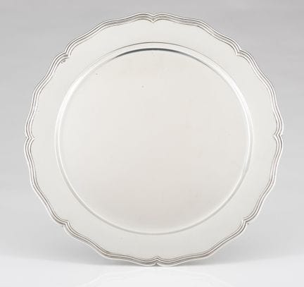 Una bandeja de plata portuguesa
Plata
Decoración p