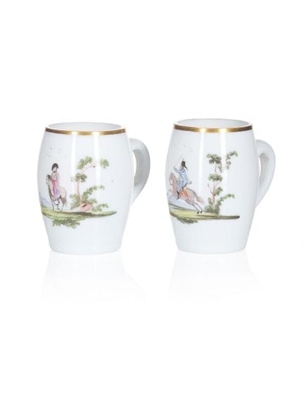 Zwei Becher aus der Serie „La Granja“ mit Reitszen
