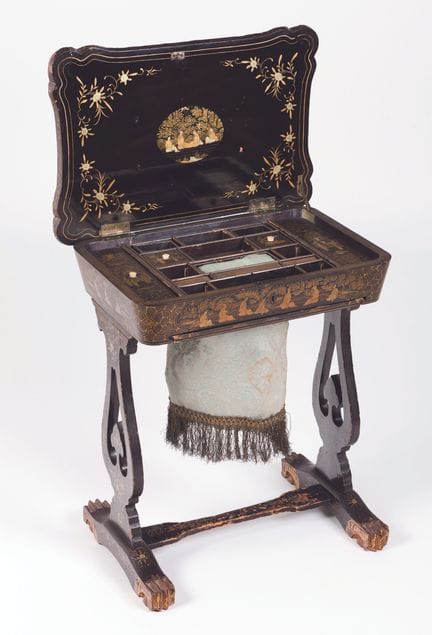 Mesa de costura china de los siglos XIX y XX
Mader