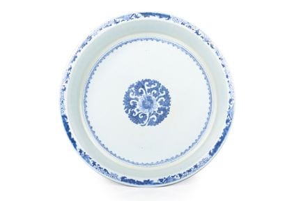 Grande bacinella cinese blu e bianca
Porcellana ci
